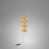 Yuyun S/7C/I Fabric LED Pendant Light - Satin Beige