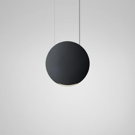 Noren S/85 Fabric Disc LED Pendant Light - Dark Grey