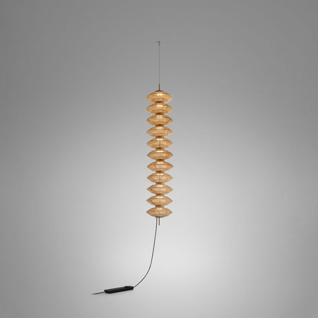 Yuyun S/11S/I Fabric LED Plug-in Pendant Light - Satin Beige