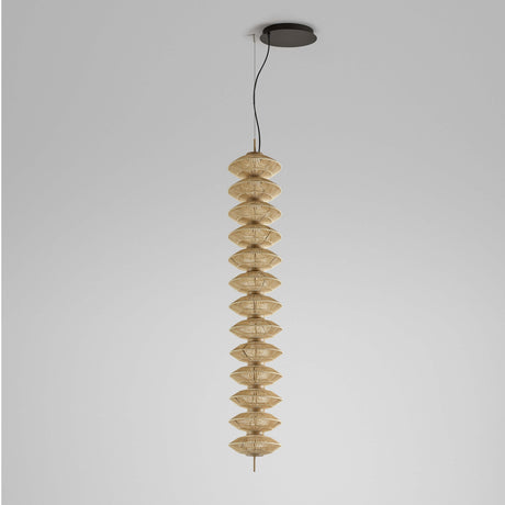 Yuyun S/13S Fabric LED Pendant Light Without Canopy - Satin Beige