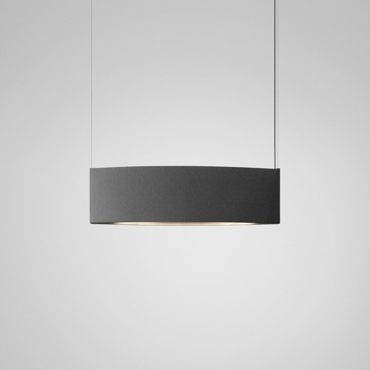 Noren S/123 Fabric LED Pendant Light - Dark Grey