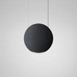 Noren S/100 Fabric Disc LED Pendant Light - Dark Grey