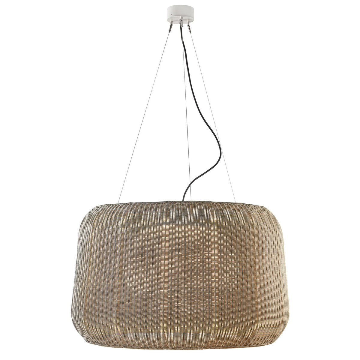 Fora 90 Drum LED Outdoor Pendant Light - Light Beige