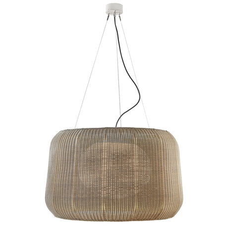 Fora 90 Drum LED Outdoor Pendant Light - Light Beige
