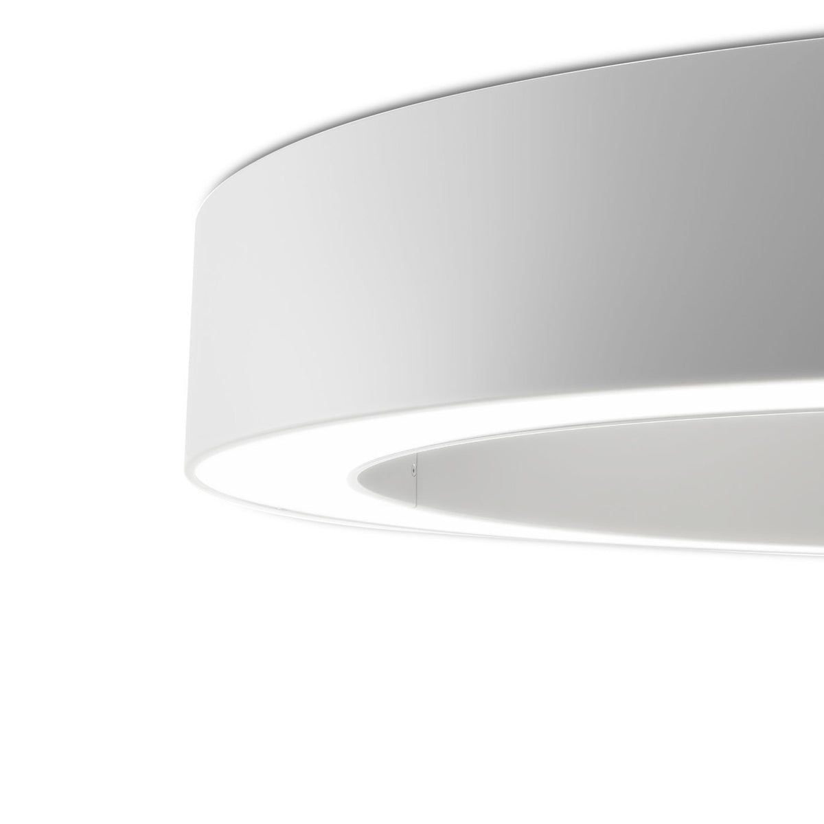 Silver Ring Aluminium LED Wall & Ceiling Light 123cm
