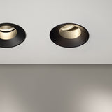 James Aluminium Round Recessed LED Downlight 4cm - Black