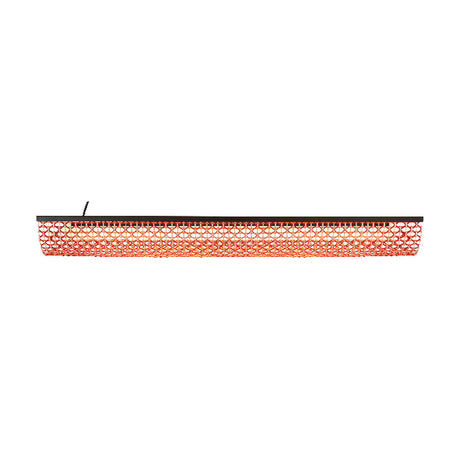 Nans Balis S/140 Woven Linear LED Outdoor Pendant Light - Red