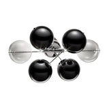 Atom 2 Light Glass Globe Wall Light