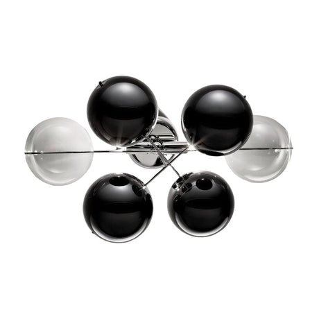Atom 2 Light Glass Globe Wall Light