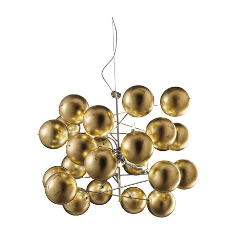 Atom 8 Light Globe Glass Chandelier