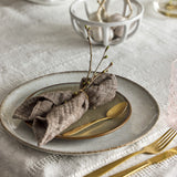 Sandrine Stoneware Dinner Plate - Light Grey