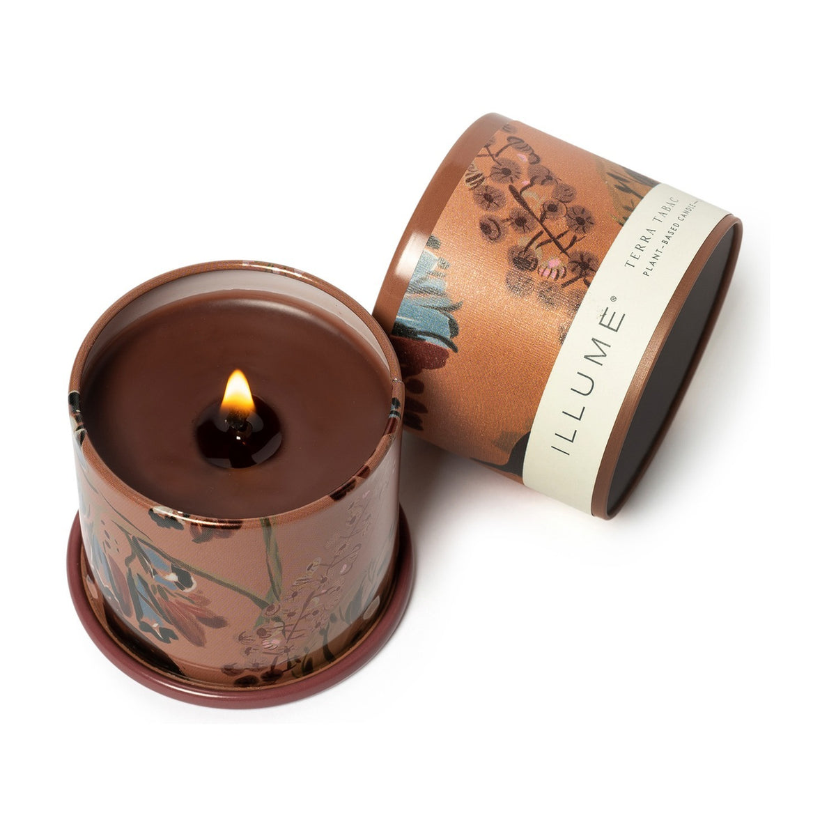 Terra Tabac Leaf Demi Vanity Tin Scented Candle
