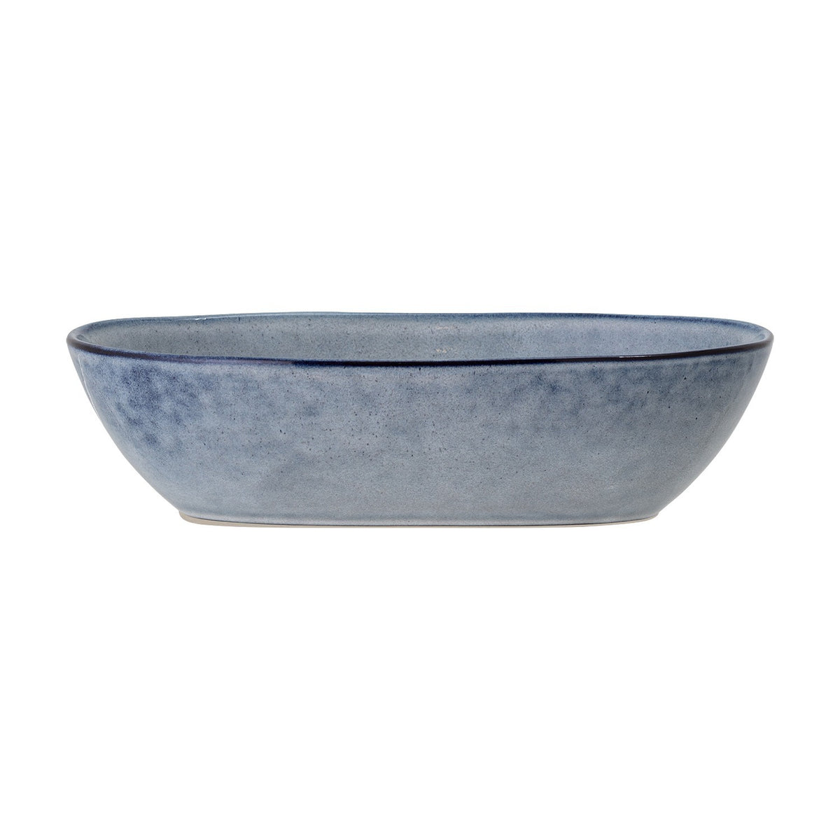 Sandrine Speckled Stoneware Bowl 25.5x16.5cm - Blue