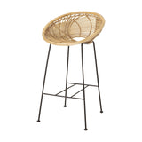 Yonne Rattan Bar Chair - Beige