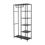 Valde Iron Clothes Rail - Black