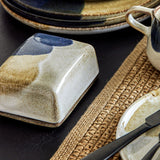 Jules Stoneware Butter Dish - Multi