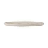Bea Crackle Stoneware Platter 34.5x26cm - Cream