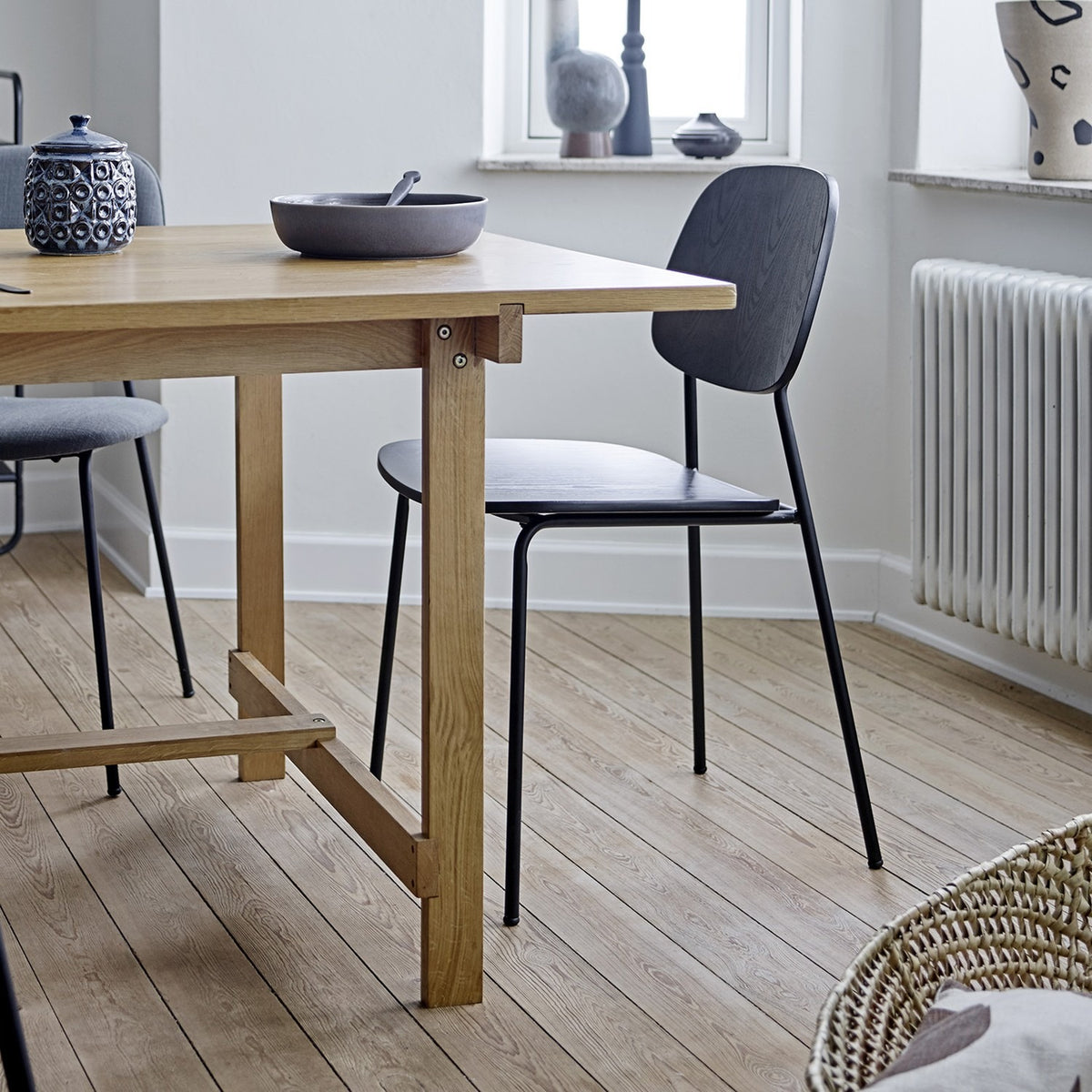 Monza Wooden Dining Chair - Black