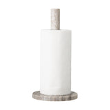 Emy Marble Kitchen Roll Holder - Beige