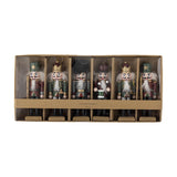 Nikita Wooden Christmas Tree Decorations Set of 6 - Multi
