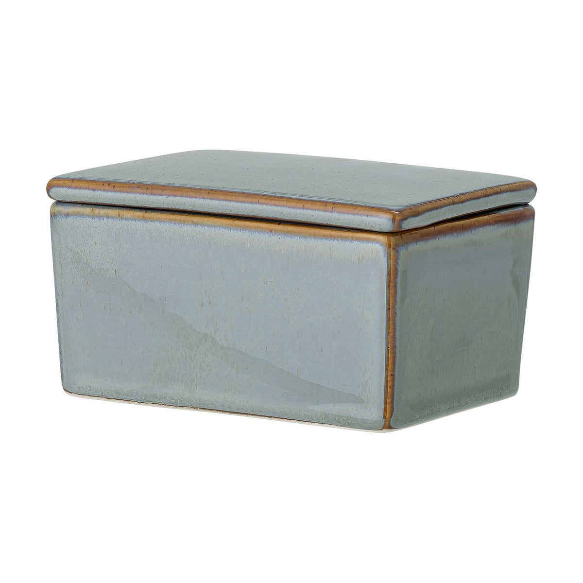 Pixie Stoneware Butter Dish - Green
