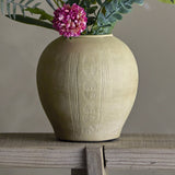 Taym Terracotta Vase 20cm - Natural