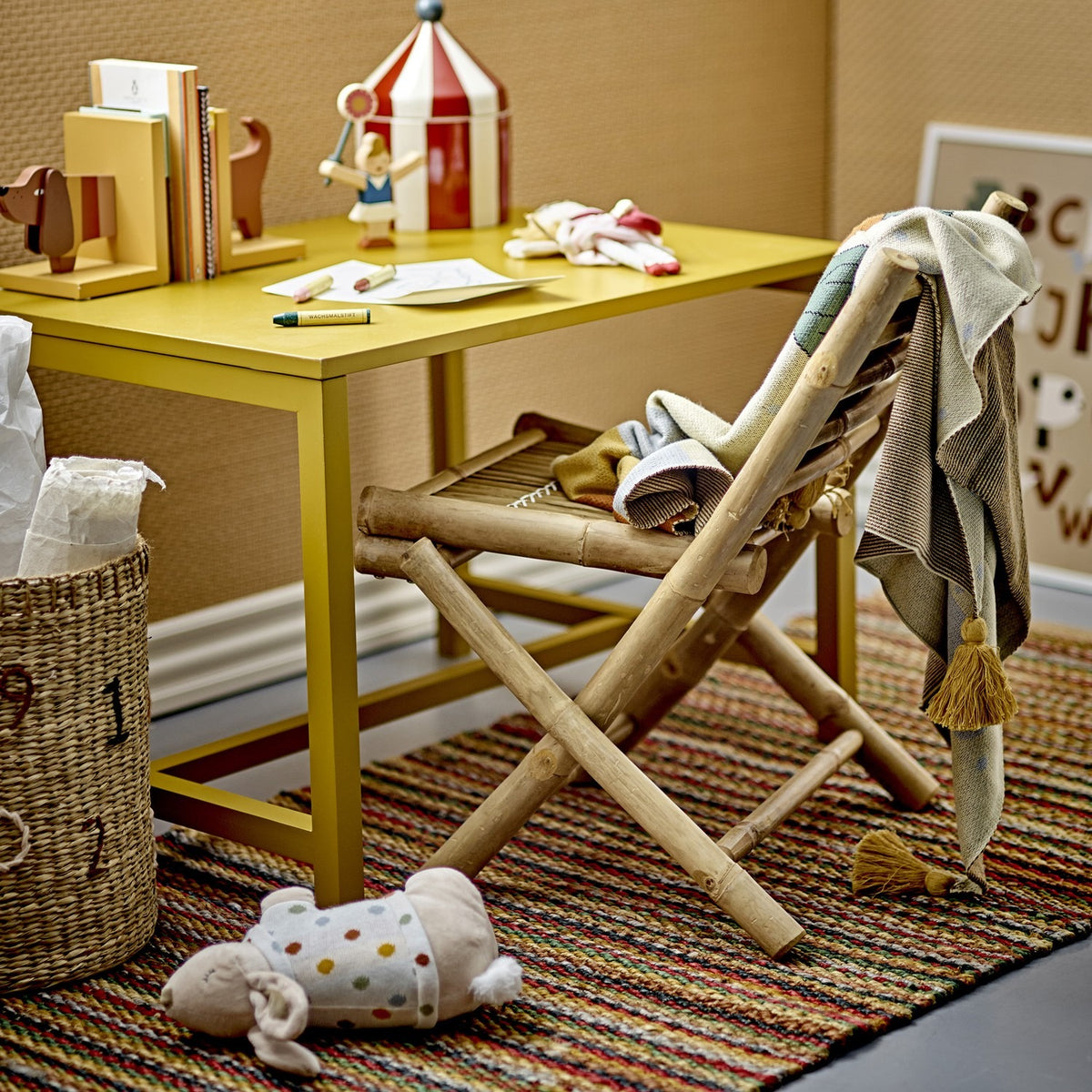 Mini Sole Bamboo Kids Chair - Beige