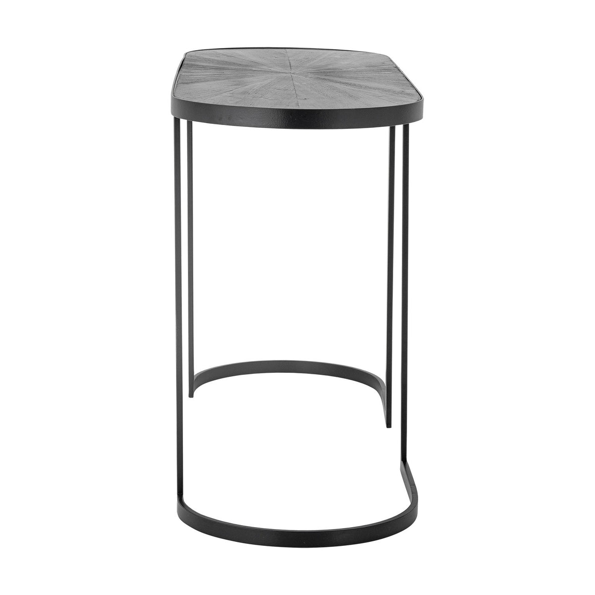 Carter Geometric Wooden Console Table - Black