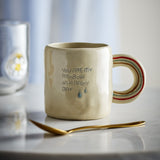 Cloudy Stoneware Cup 185ml - Cream