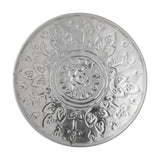 Litha Embossed Iron Tray - Silver