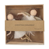 Liuka Wool Christmas Tree Decorations Set of 2 - White