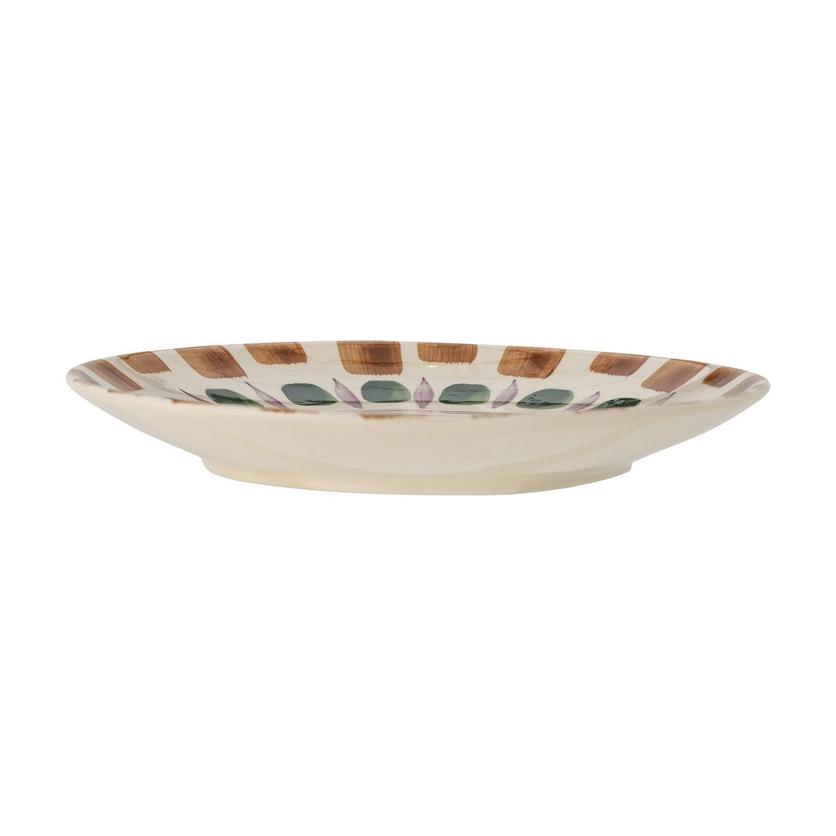Shama Brown Stoneware Dinner Plate - Multi