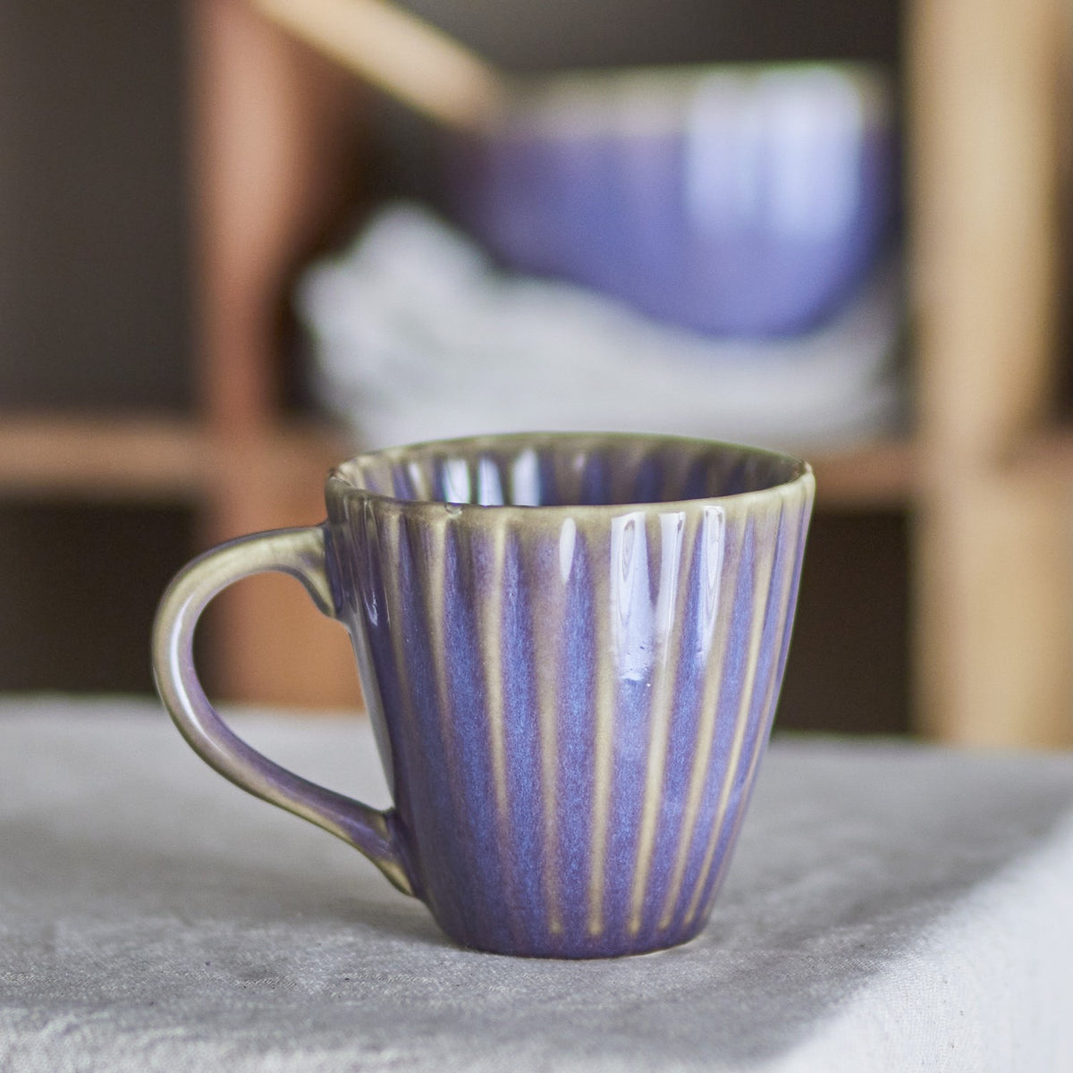 Latina Stoneware Cup 220ml - Purple