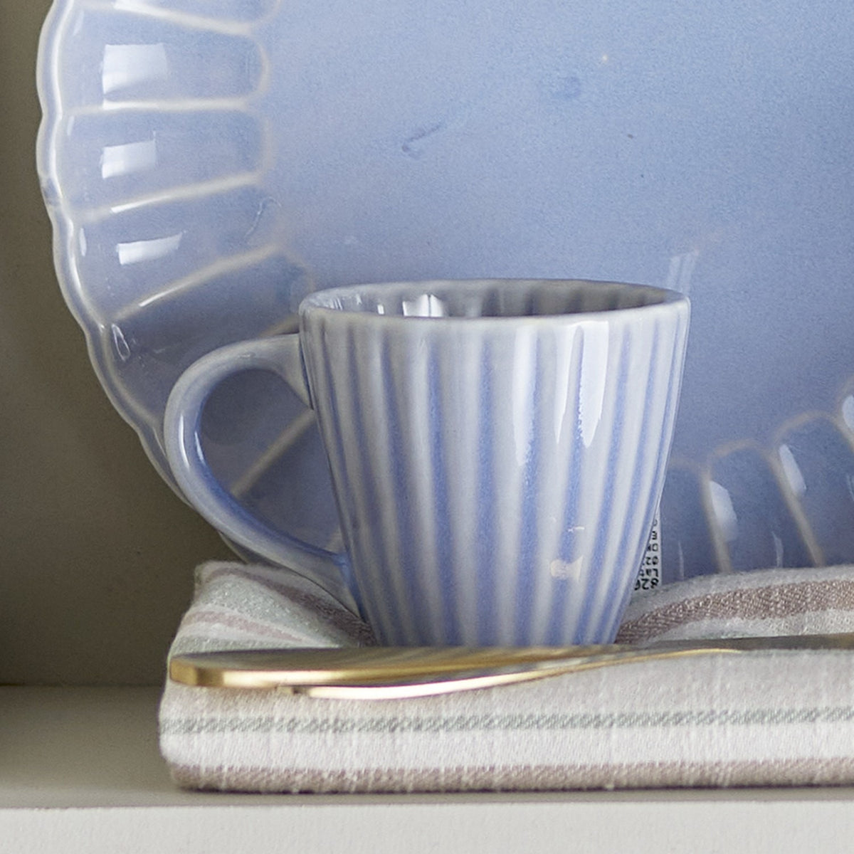 Latina Stoneware Cup 220ml - Light Blue