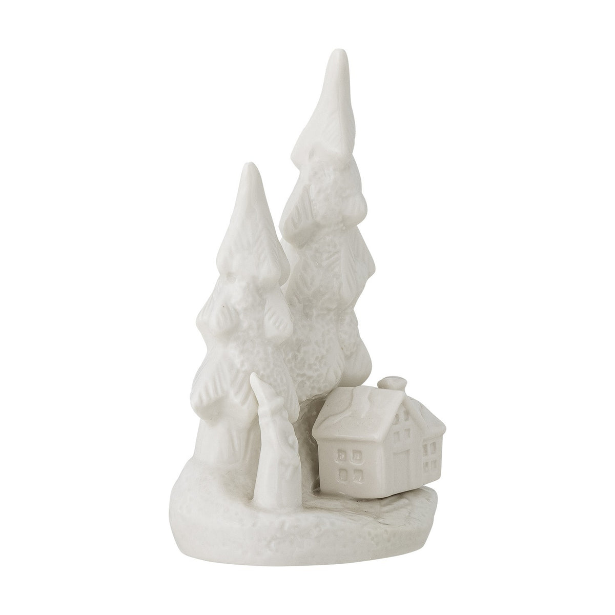 Fadima Stoneware Christmas Decoration - White