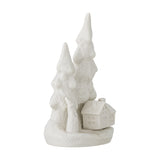 Fadima Stoneware Christmas Decoration - White