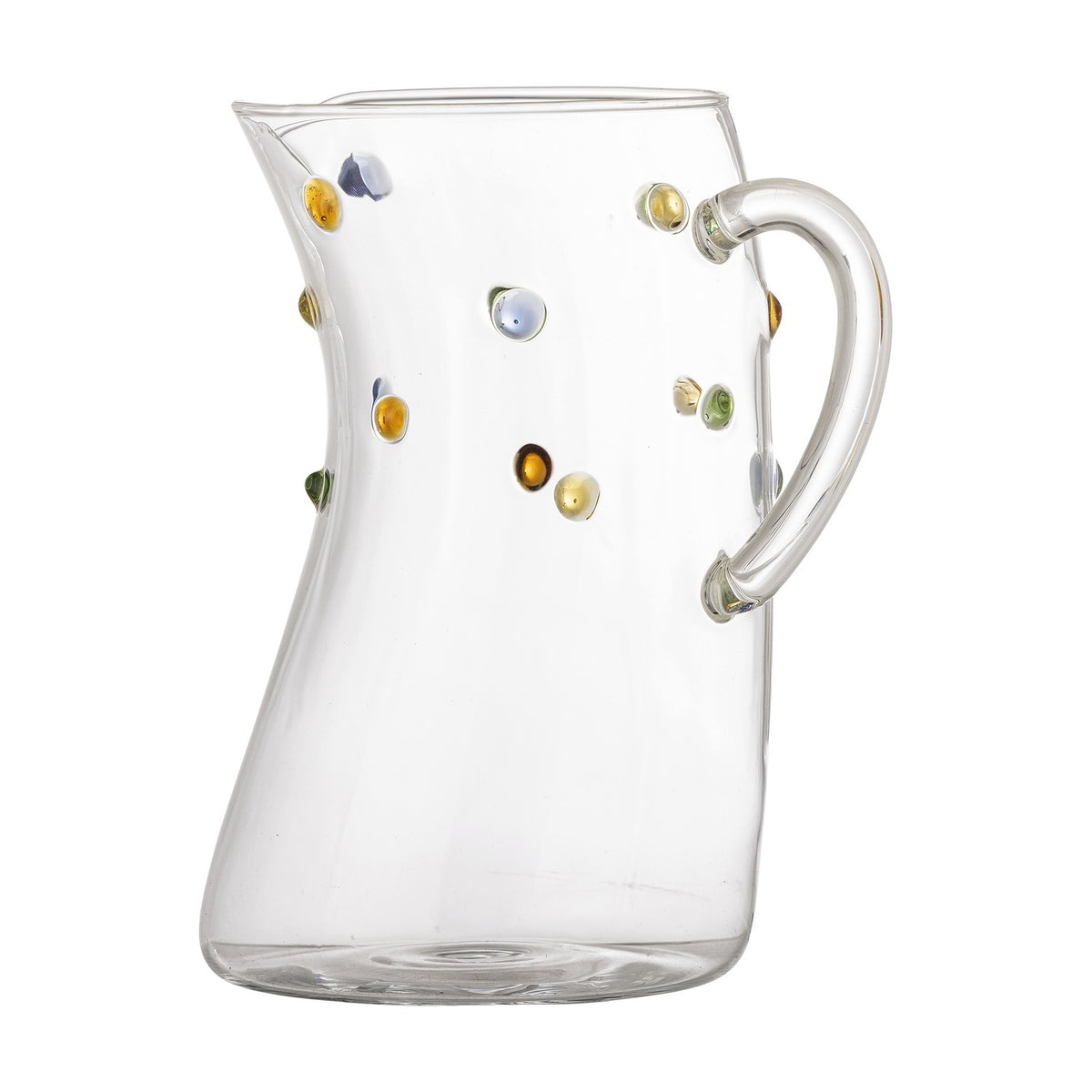 Thalia Dotted Glass Jug 1300ml - Clear