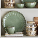 Latina Speckled Stoneware Side Plate - Green