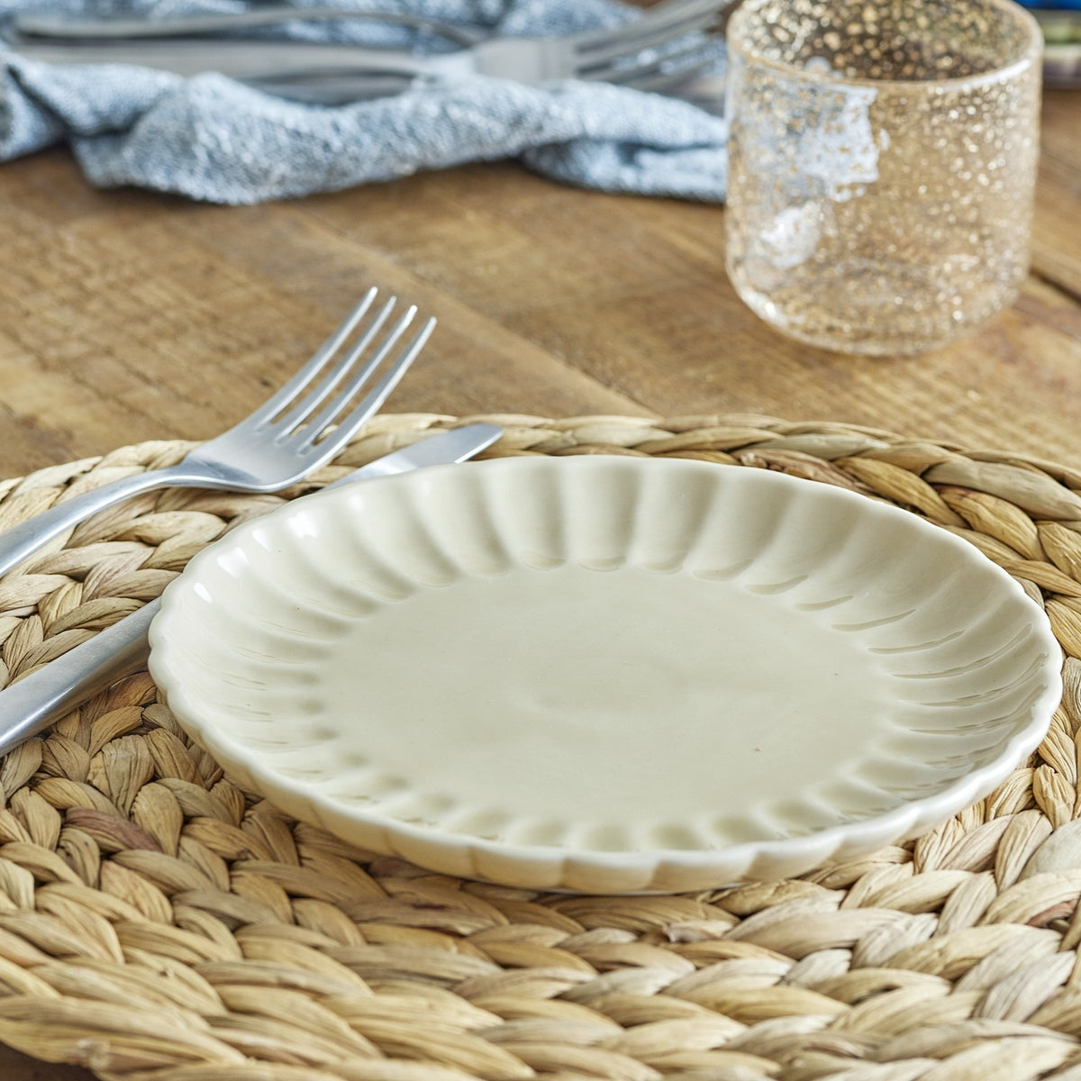 Latina Stoneware Side Plate - Cream