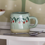 Millie Stoneware Cup 110ml - Green