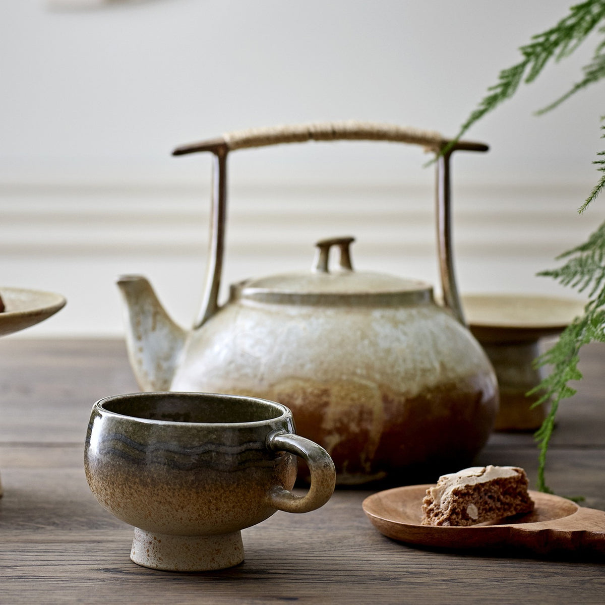 Ikigai Stoneware Teapot 1550ml - Brown