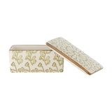 Maple Floral Stoneware Butter Dish - Cream
