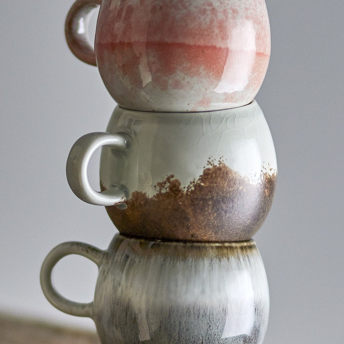 Paula Crackle Stoneware Espresso Cup 140ml - White