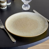 Paula Speckled Stoneware Dinner Plate - Beige