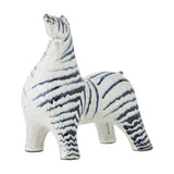 Zayn Zebra Stoneware Ornament - White