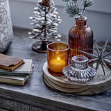 Sanga Star Christmas Trays with Tealight Holders Set of 6 - Brown