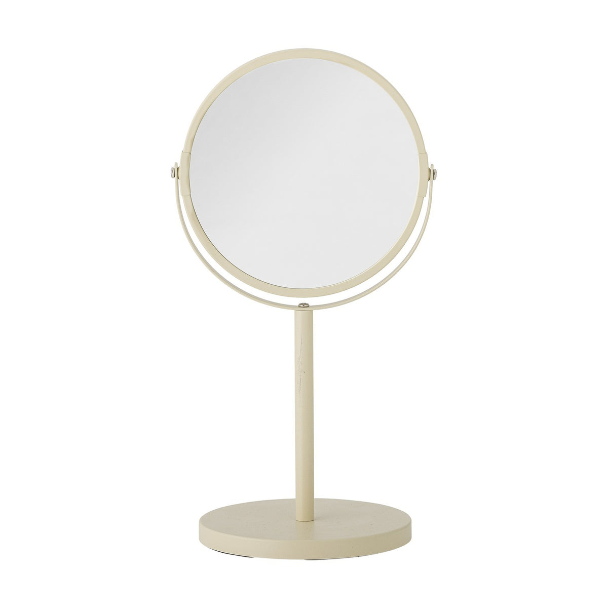 Milde Round Iron Table Mirror 20cm - Cream