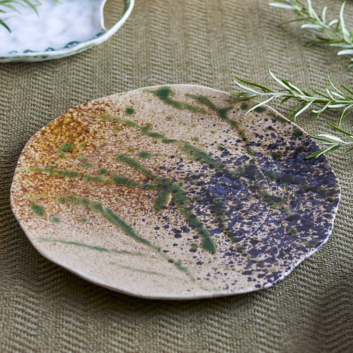 Larken Stoneware Dinner Plate - Multi