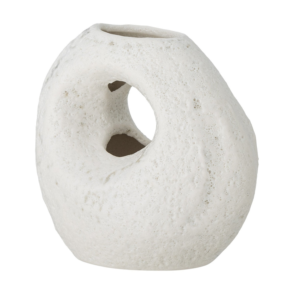 Caia Stoneware Vase 9.5cm - White