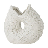 Fianna Stoneware Vase 12cm - White